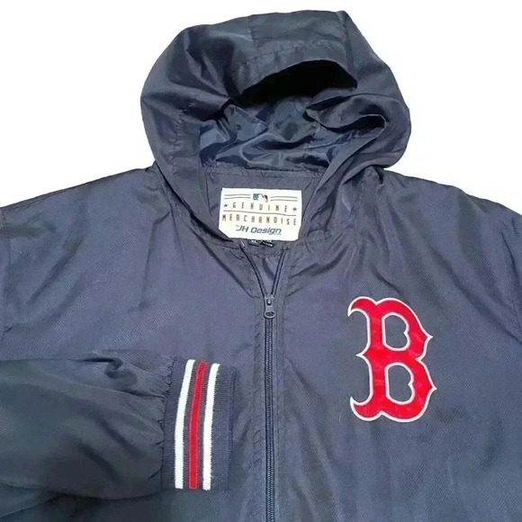 Boston Red Sox Windbreaker Jacket Men’s Size XL Vtg MLB JH Design Nylon Full Zip - Picture 7 of 9